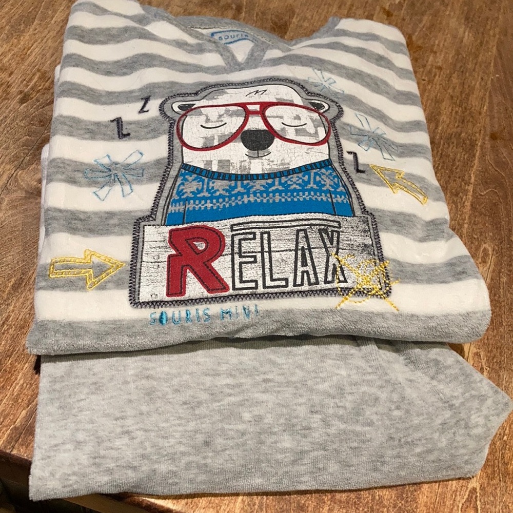 Pajamas unisex in velvet terrycloth.